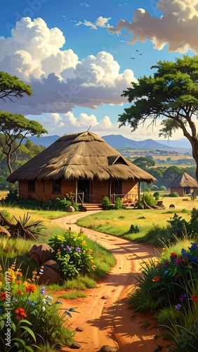 A rural African landscape