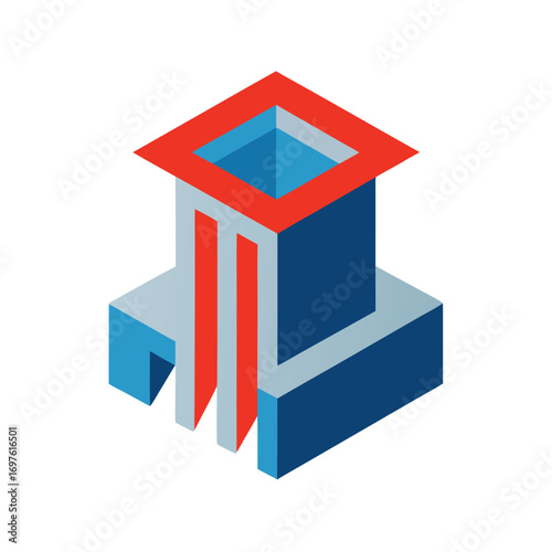 Precast concrete technology construction elements background