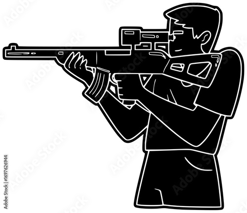 equipment illustration police silhouette army logo military icon tool outline security technology device emergency wireless transmitter radio safety rescue shape women vector graphic background