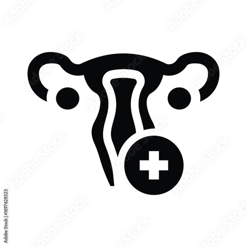  gynecology glyph icon illustration vector graphic.eps