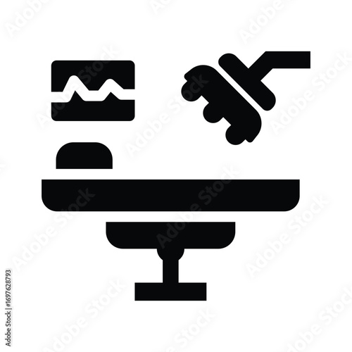surgery room glyph icon illustration vector graphic.eps