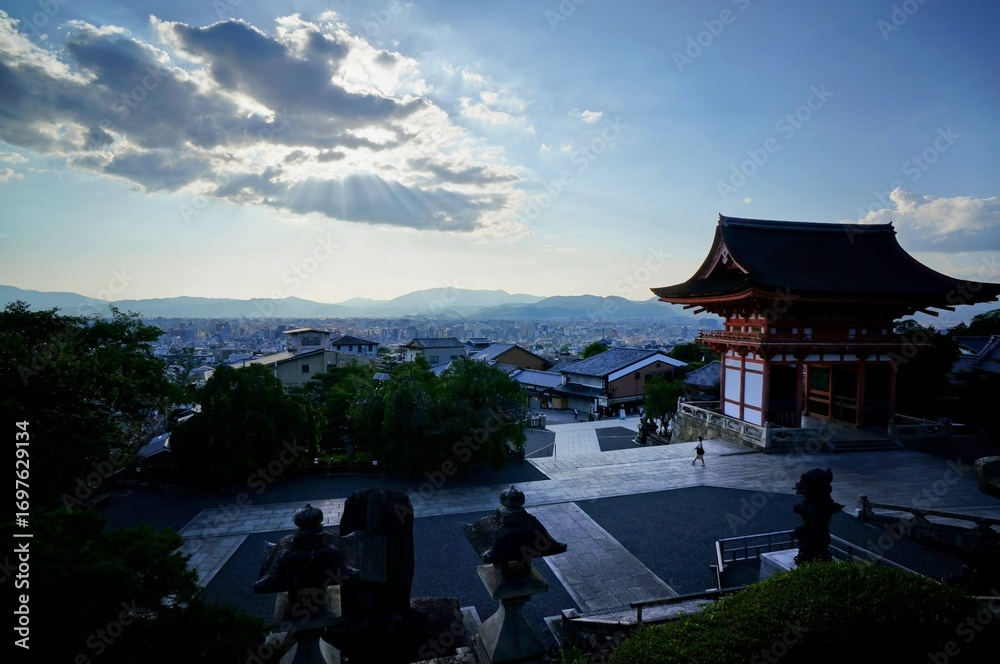 Obraz premium 京都、清水寺の風景