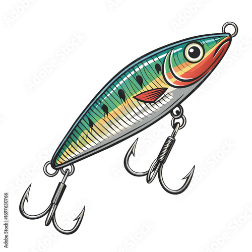 Crisp Create Bold Stroke Fishing Lure Spoon Type Professional Photo