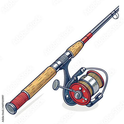 Crisp Create Bold Stroke Fishing Rod With Reel Premium Digital Asset
