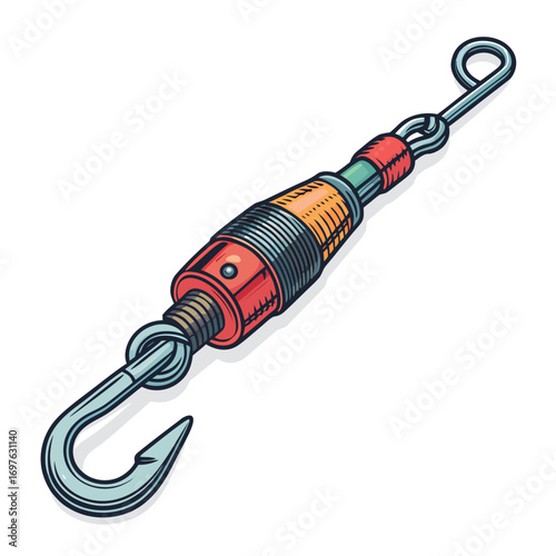 Showcasing Create Bold Stroke Fishing Swivel Connector Vibrant Premium Digital Asset