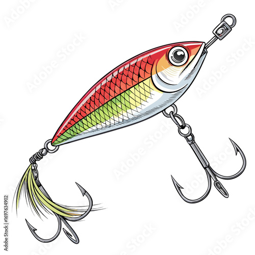 Create Bold Stroke Spinnerbait Fishing Lure Premium Digital Asset Ideal for Marketing