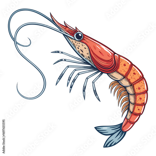 Create Bold Stroke Shrimp Lure Premium Digital Asset Ideal for Marketing