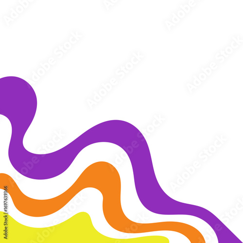 Halloween Abstract Corner Illustration