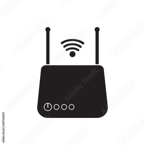 Wifi Router icon logo vector