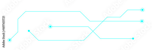HUD futuristic technology line frame design element template