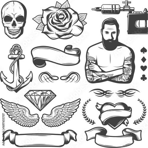 Vintage Sketch Tattoo large Studio