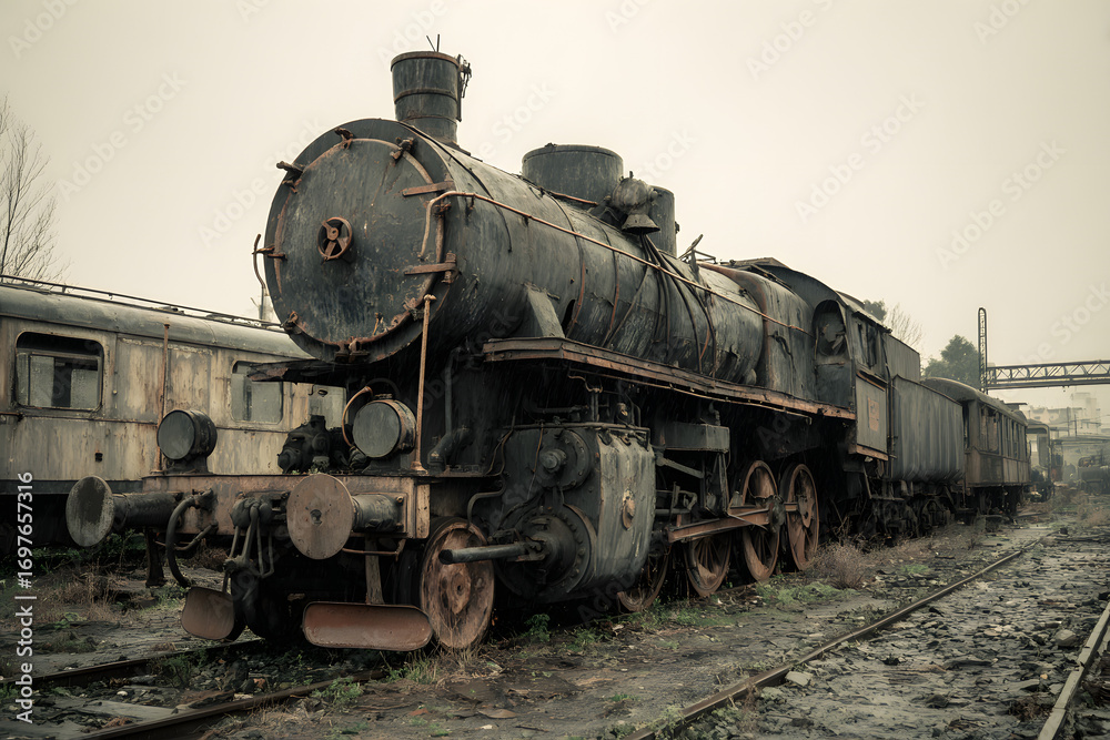 The old steam locomotive The old steam locomotive