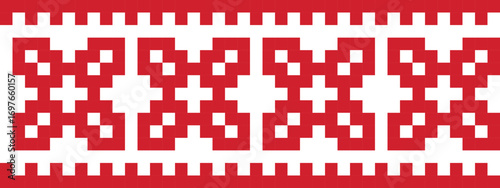 Weihnachtliche Pixel-Bordüre