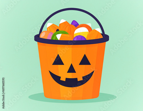 halloween pumpkin in a pumpkin