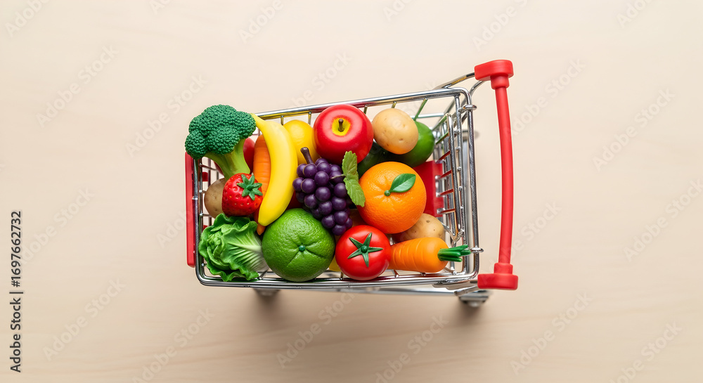 Naklejka premium Toys cart