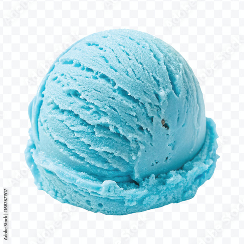 realistic delicious scoop of  vanilla ice cream in in different color style isolated on transparent background
