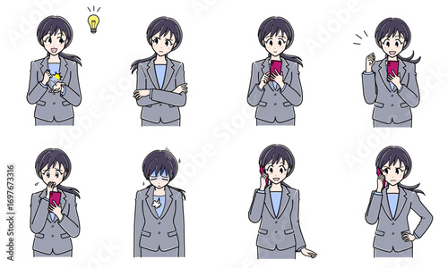 スーツのOLさん上半身セット３