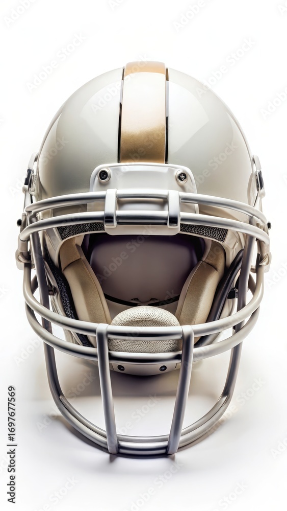 Fototapeta premium Football helmets on white background