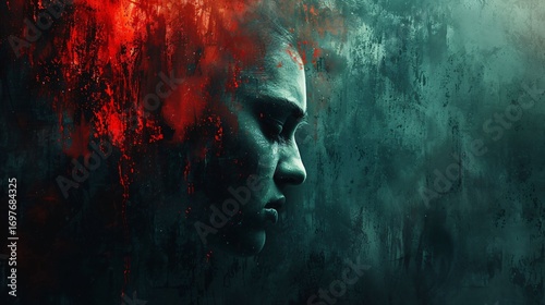 solitude, dépression, replis sur soi, illustration sur le thème de la santé mentale