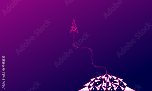 Abstract digital futuristic technology background design .Concept  Mouse point ellustration . Ai file . Color RGB .