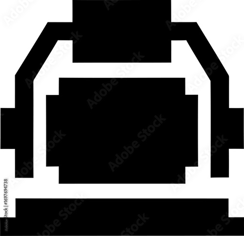 Simple construction crane icon