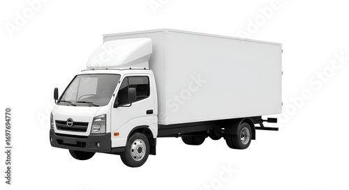 Delivery truck for transporting cargo isolated PNG with Transparent Background