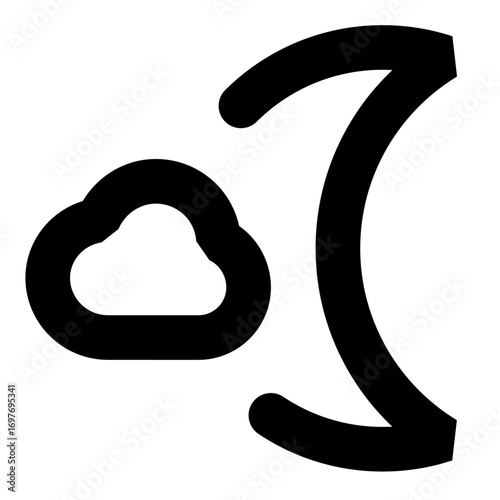 Dazzle line icon weather 