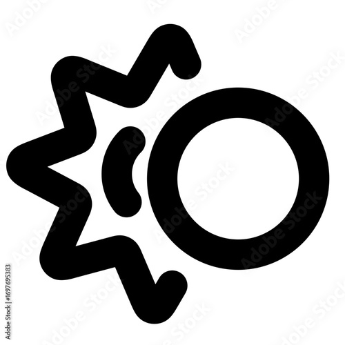 Dazzle line icon weather 