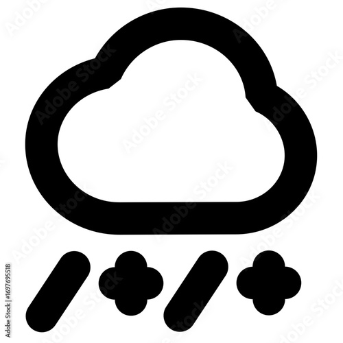 Dazzle line icon weather 