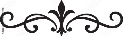 Elegant vintage calligraphic divider vector for design, decoration, and creative projects.