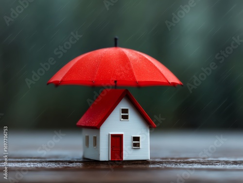 Property insurance and risk management concept for real estate investment