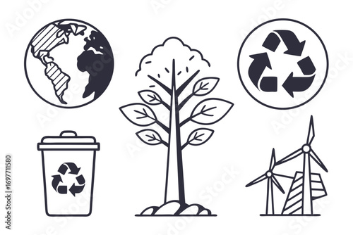 Minimalist Environment Icon Bundle