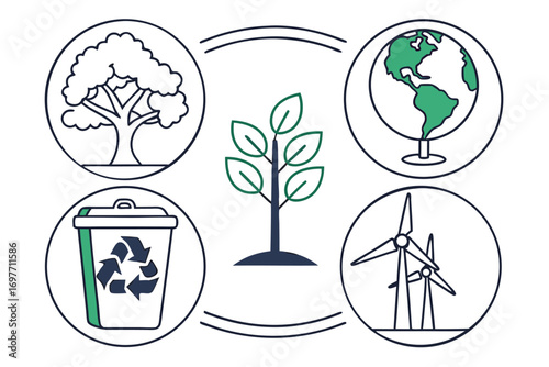 Minimalist Environment Icon Bundle