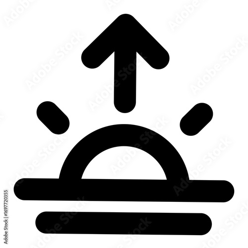 Dazzle line icon weather 