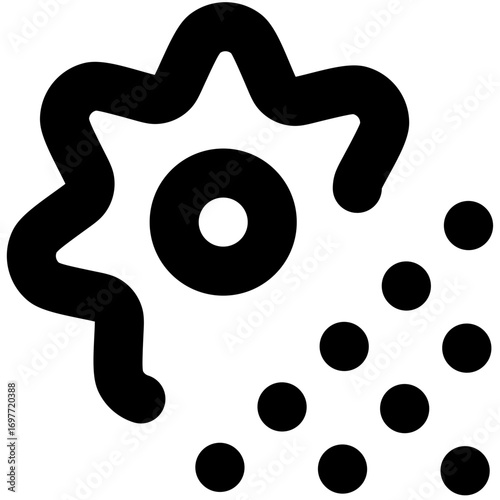 Dazzle line icon weather 