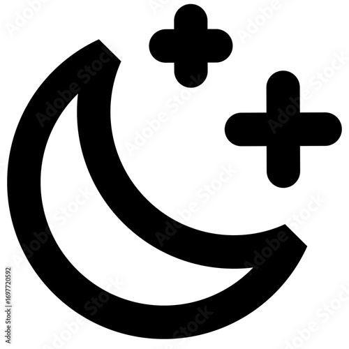 Dazzle line icon weather 