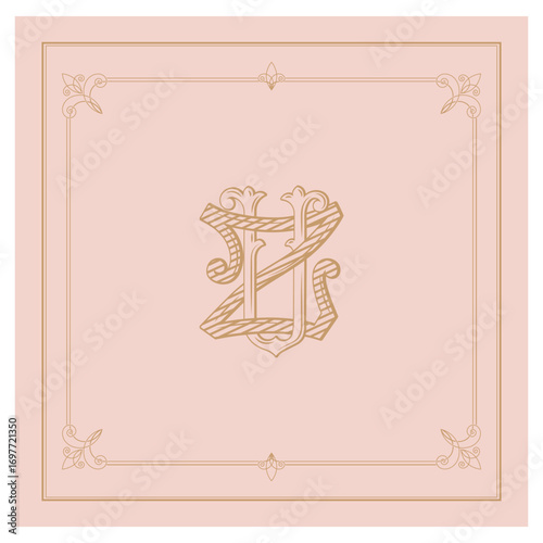 UZ,ZU,logo UZ, Letter UZ,  Monogram UZ,Wedding Monogram, Wedding Logo, Logo Design , Monogram Vintage