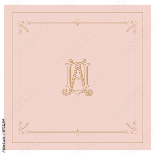 UA, AU, logo UA, Letter UA,  Monogram UA,Wedding Monogram, Wedding Logo, Logo Design , Monogram Vintage
