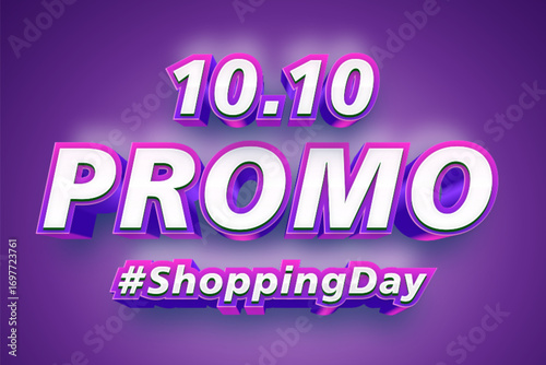 10.10 Shopping Day Promo Sale Banner