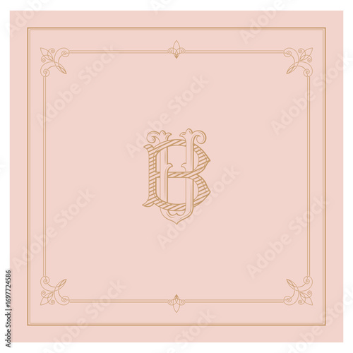UB, BU, logo UB, Letter UB,  Monogram UB,Wedding Monogram, Wedding Logo, Logo Design , Monogram Vintage