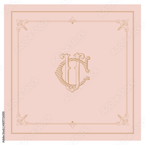 UC, CU, logo UC, Letter UC,  Monogram UC,Wedding Monogram, Wedding Logo, Logo Design , Monogram Vintage