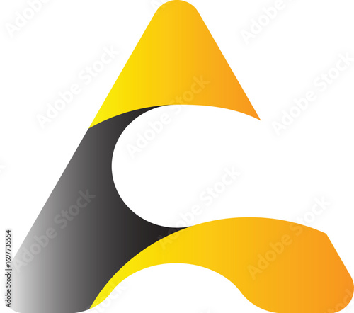 3d rendered illustration of an abstract orange background