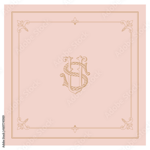 US,SU, logo US, Letter US,  Monogram US,Wedding Monogram, Wedding Logo, Logo Design , Monogram Vintage