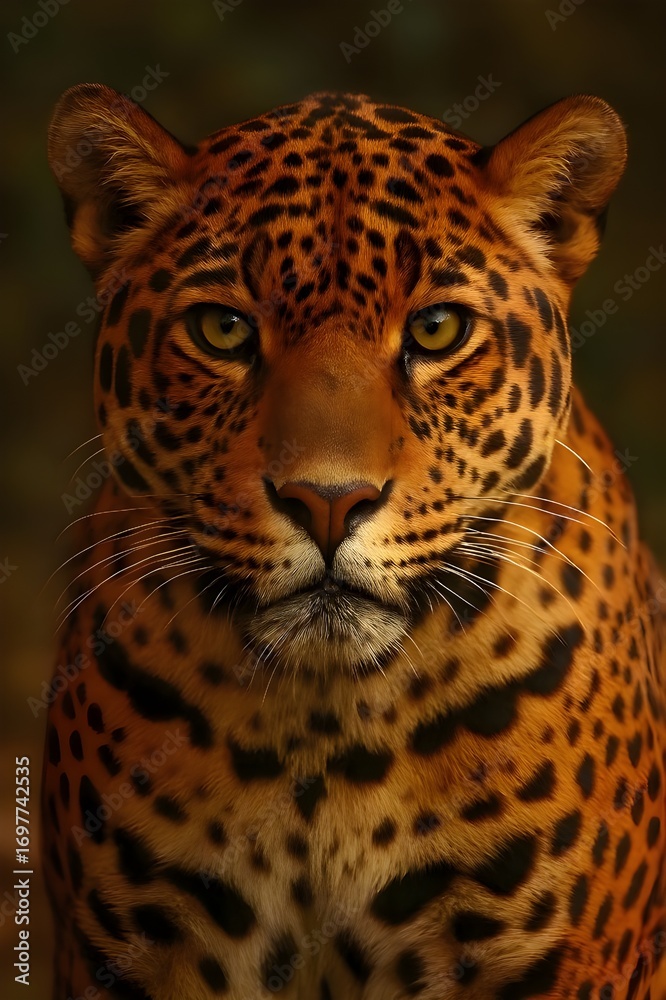 Fototapeta premium close up of a leopard