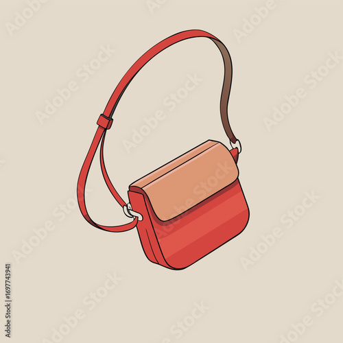 Stylish Ladies Handbag Vector Illustration for Modern Fashion and Accessories