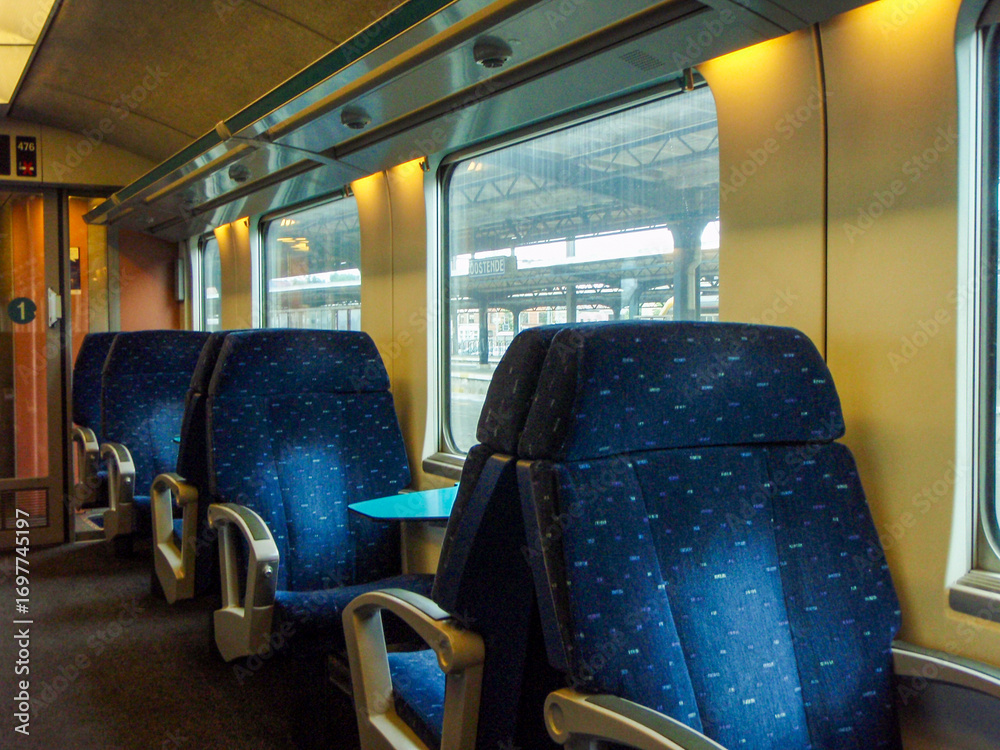 Naklejka premium European train interior