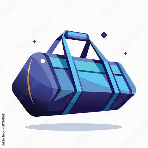 vector illustration of an abstract background futuristic duffel bag mockup