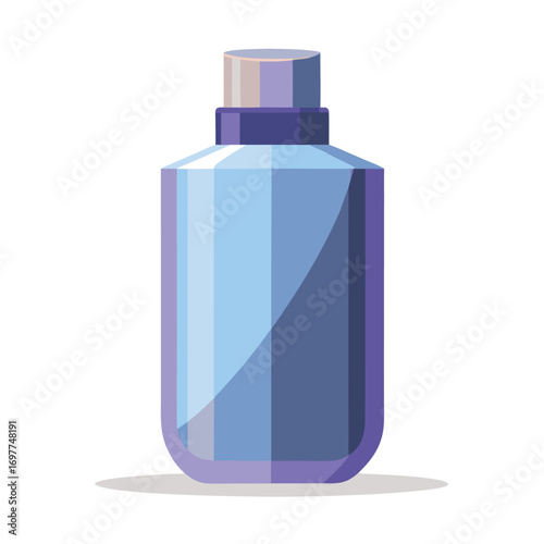 blue liquid soap dispenser