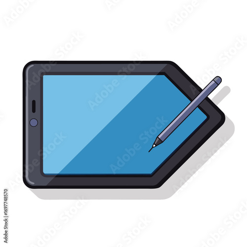 tablet pc with blank screen