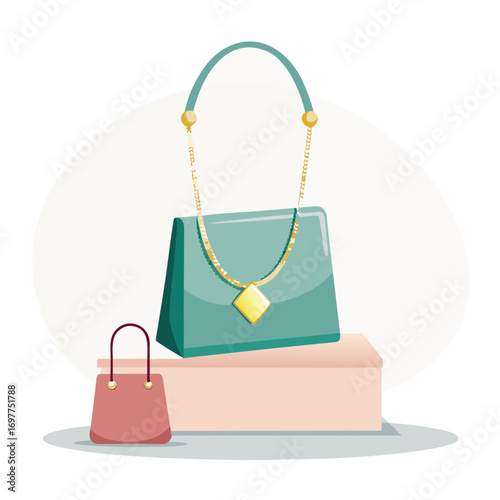 vector illustration of a bag